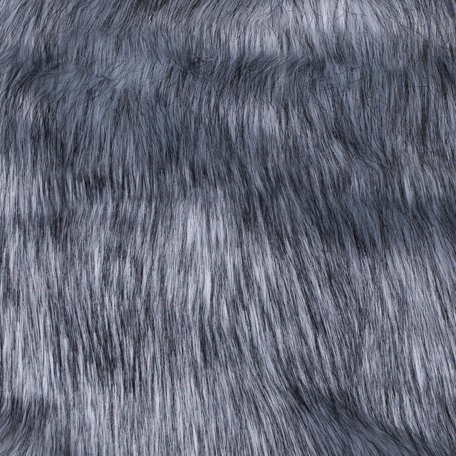 Black and White Long Haired Faux Fur