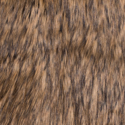 Brown and Black Long Haired Faux Fur