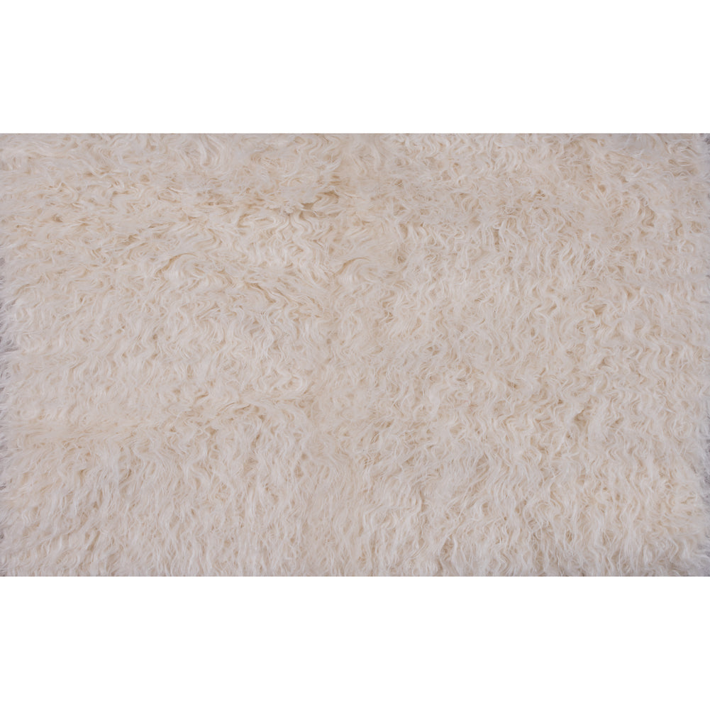 Ivory Shaggy Faux Fur