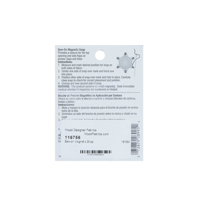 Dritz Sew-On Magnetic Snap - 28L/18mm - Detail