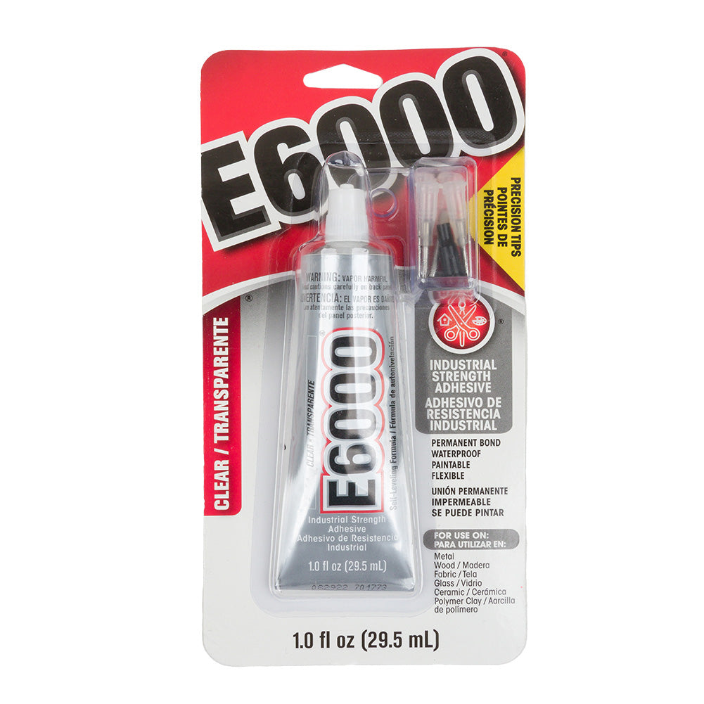 E6000 Industrial Strength Adhesive with Precision Tips - 1.0 fl oz
