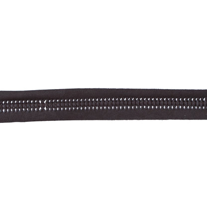 Brown Braided Faux Leather Trim - 1.25