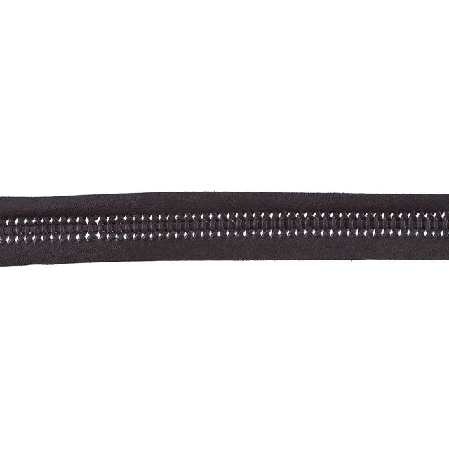 Brown Braided Faux Leather Trim - 1.25