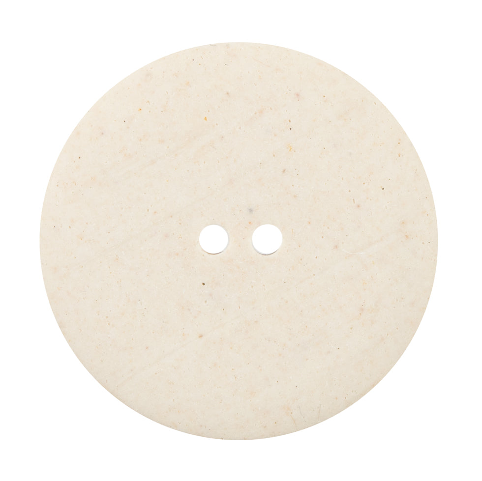 Italian Pale Marigold Damask Printed Button - 54L/34mm - Detail