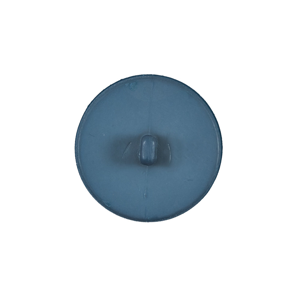Italian Matte Colonial Blue Domed Plastic Button - 32L/20mm - Detail