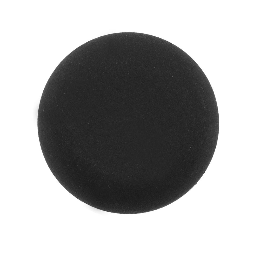 Italian Matte Black Domed Plastic Button - 44L/28mm