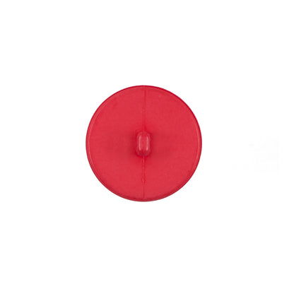 Italian Matte Flame Scarlet Domed Plastic Button - 24L/15mm Detail