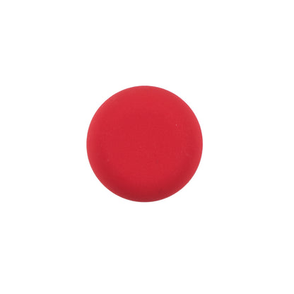 Italian Matte Flame Scarlet Domed Plastic Button - 24L/15mm