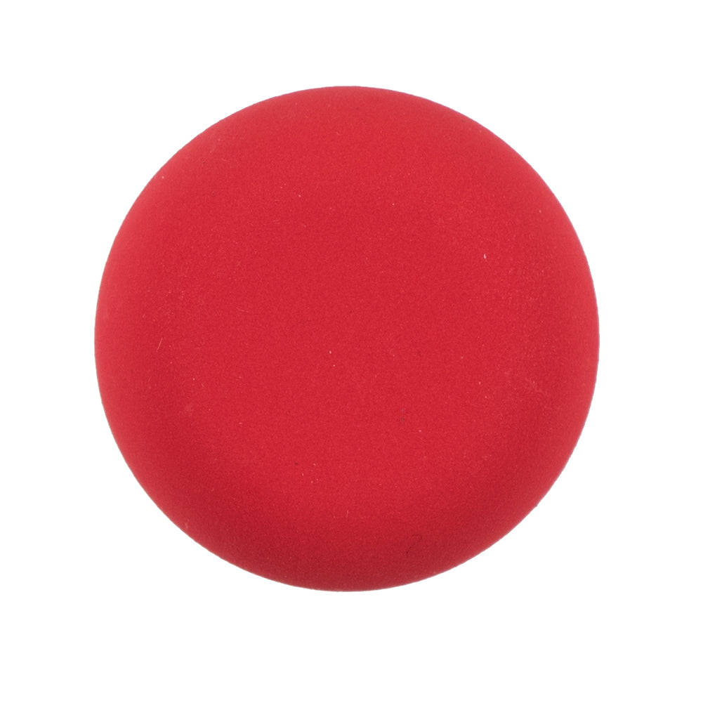 Italian Matte Flame Scarlet Domed Plastic Button - 44L/28mm