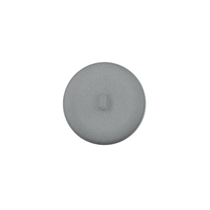 Italian Matte Light Gray Domed Plastic Button - 24L/15mm Detail