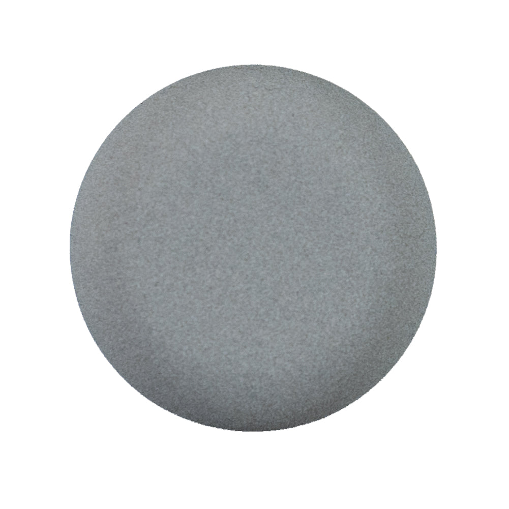 Italian Matte Light Gray Domed Plastic Button - 44L/28mm