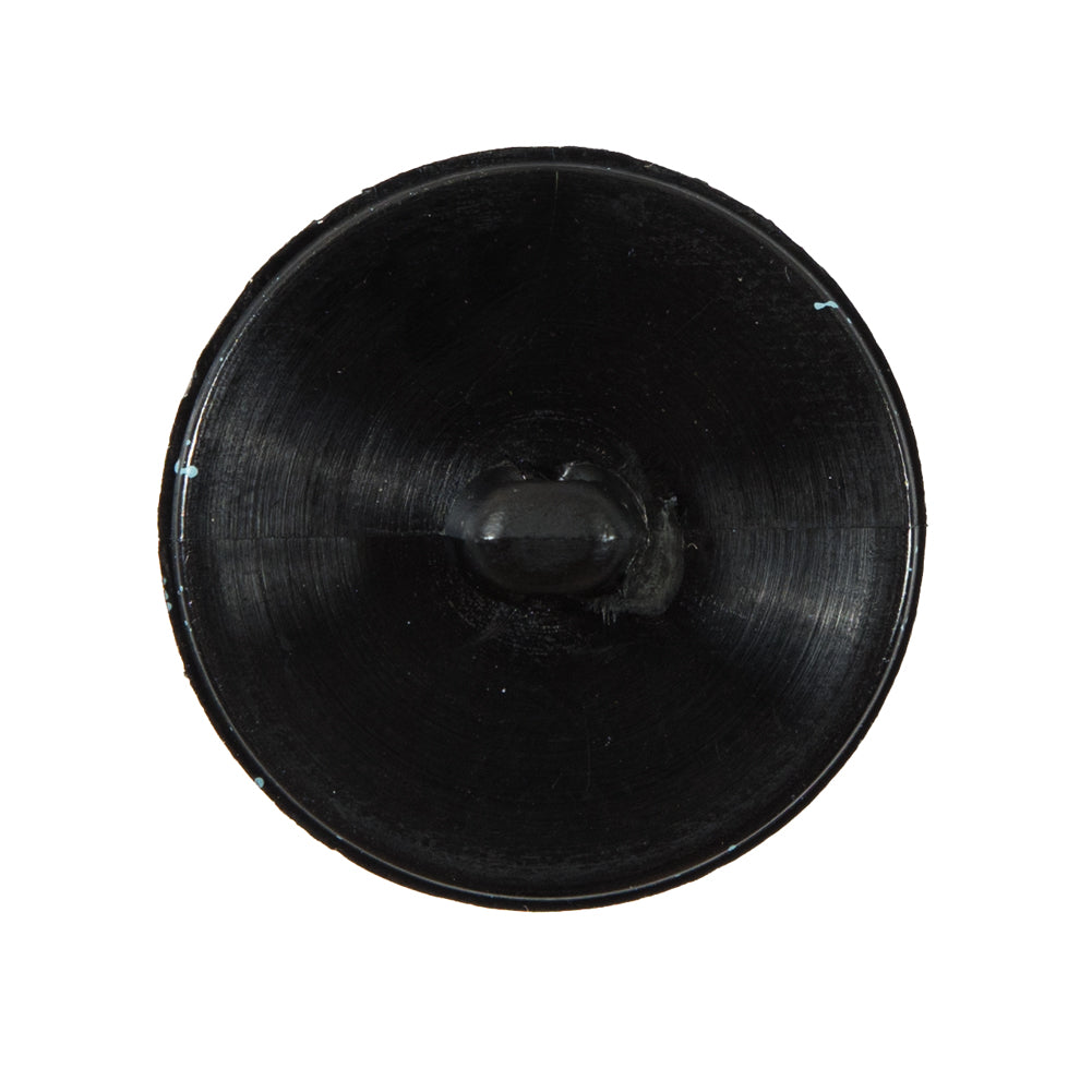 Italian Black and Sky Blue Speckled Plastic Button - 44L/28mm - Detail