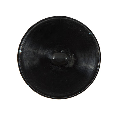 Italian Black and Sky Blue Speckled Plastic Button - 44L/28mm - Detail