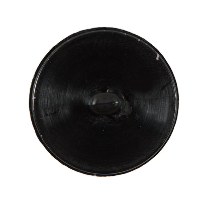 Italian Black and Twilight Mauve Speckled Plastic Button - 44L/28mm - Detail