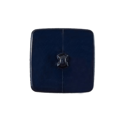 Italian Navy Square Plastic Button - 36L23MM Detail