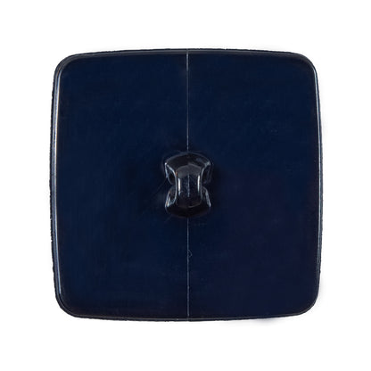 Italian Navy Square Plastic Button - 48L/30MM - Detail