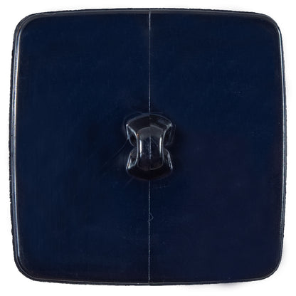 Italian Navy Square Plastic Button - 64L/40MM - Detail