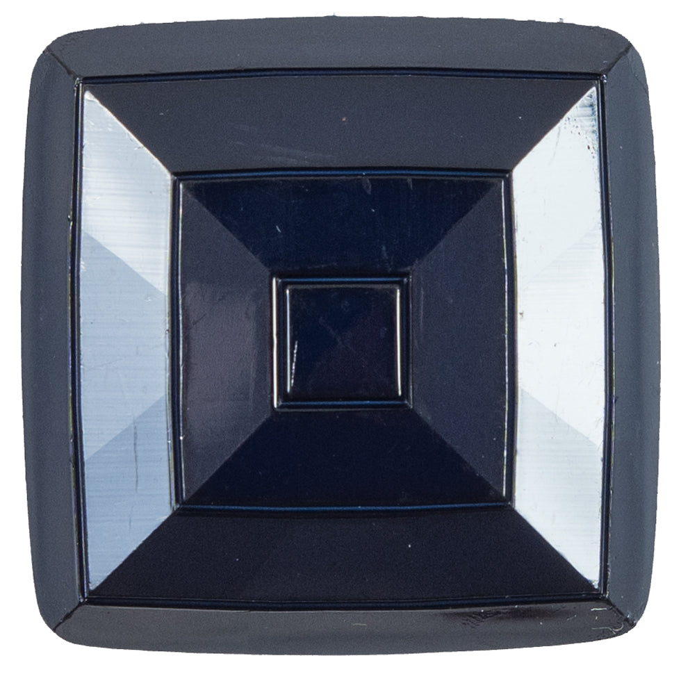 Italian Navy Square Plastic Button - 64L/40MM