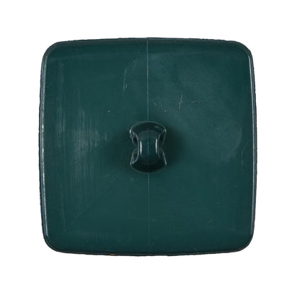 Italian Sycamore Green Square Plastic Button - 48L/30mm - Detail