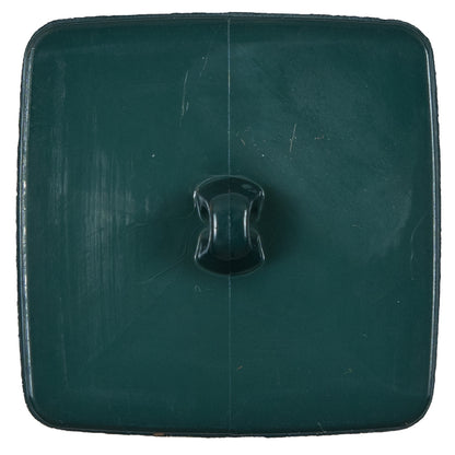 Italian Sycamore Green Square Plastic Shank Back Button - 64L/40.5mm Detail