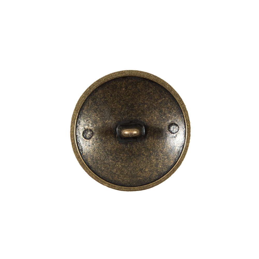 Italian Antique Gold Button Button with Double-Headed Eagle Emblem - 32L/20mm Detail