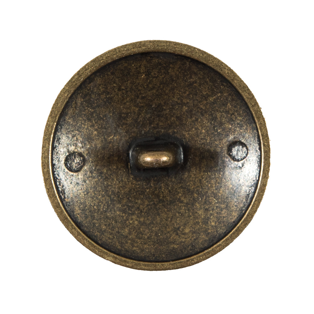 Italian Antique Gold Button Button with Double-Headed Eagle Emblem - 44L/28mm - Detail