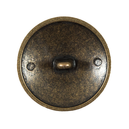 Italian Antique Gold Button Button with Double-Headed Eagle Emblem - 44L/28mm - Detail