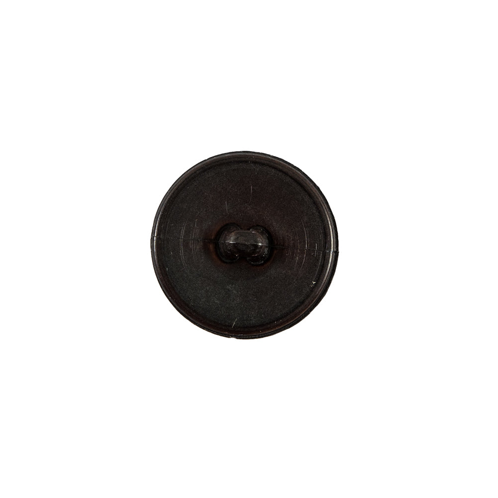Italian Brown Checkered Plastic Button - 24L/15mm Detail