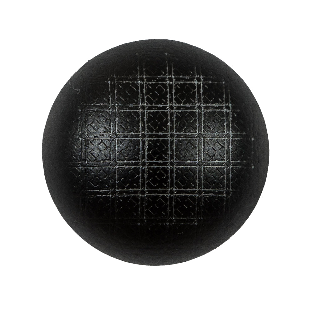 Italian Black Checkered Plastic Button - 44L/28mm