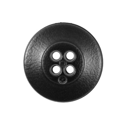 Italian Black 4-Hole Plastic Button -40L/25.5mm Detail