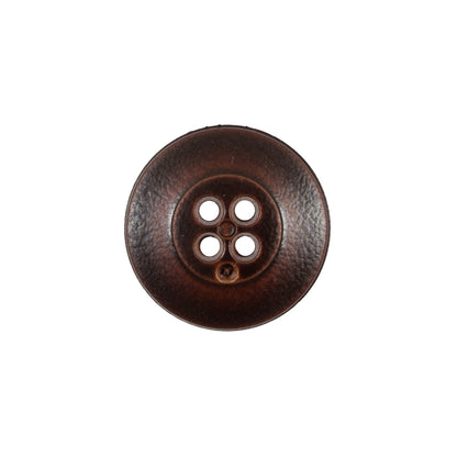 Italian Dark Brown 4-Hole Plastic Button -32L/20mm - Detail