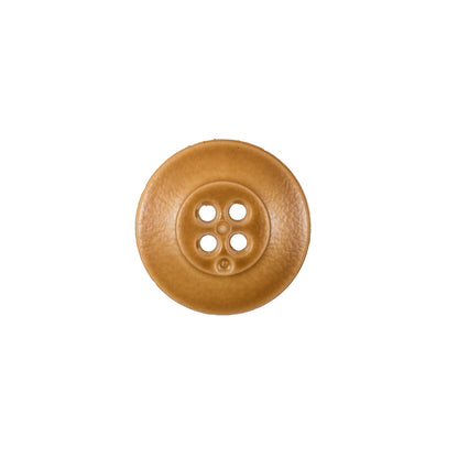 Italian Light Brown 4-Hole Plastic Button - 24L/15mm Detail