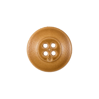 Italian Light Brown 4-Hole Plastic Button -32L/20mm - Detail