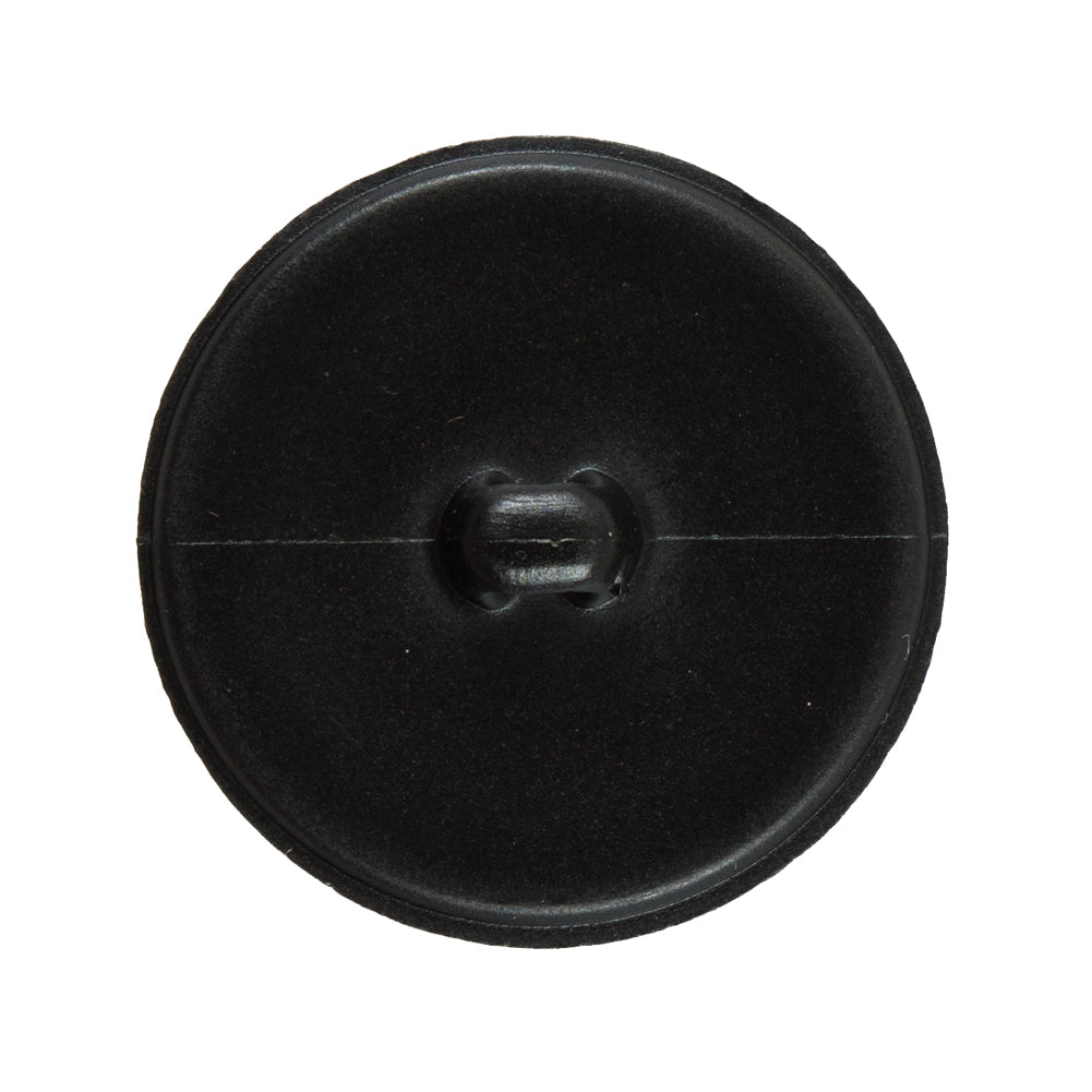 Italian Black Faux Leather Plastic Button - 48L/30.5mm Detail