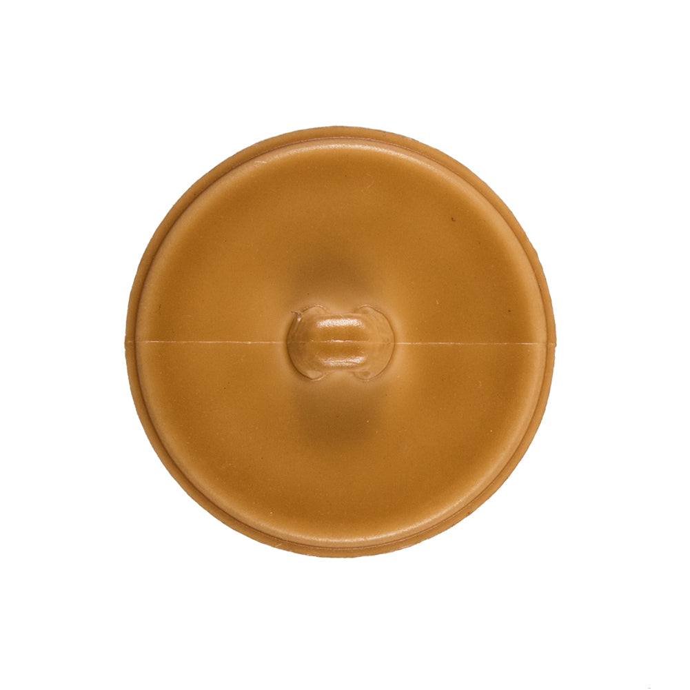 Italian Light Brown Faux Leather Plastic Button - 40L/25mm - Detail