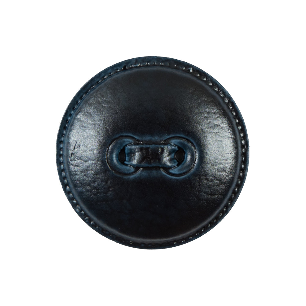 Italian Navy Faux Leather Plastic Button - 40L/25.5mm