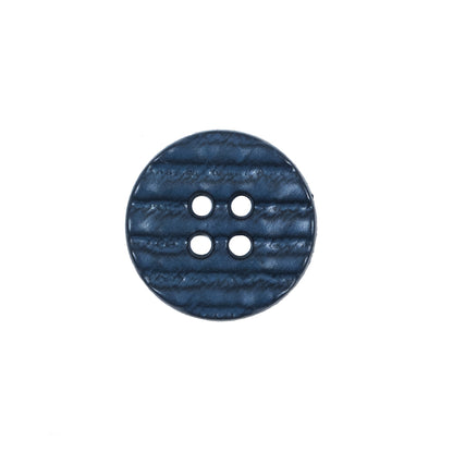 Italian Navy Textured 4-Hole Button - 28L/18mm