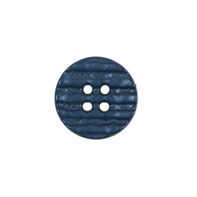 Italian Navy Textured 4-Hole Button - 28L/18mm