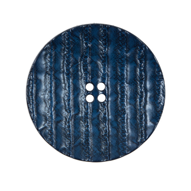 Italian Navy Textured 4-Hole Button - 44L/28mm