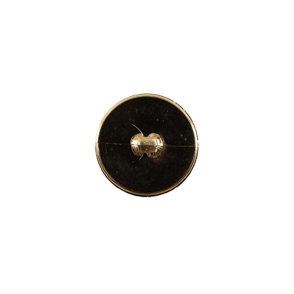 Italian Gold Basketwoven Plastic Button - 20L/12mm - Detail