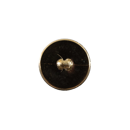 Italian Gold Basketwoven Plastic Button - 24L/15mm - Detail