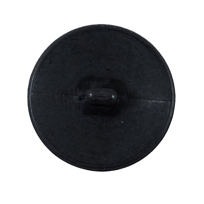 Italian Black and Gray Ombre Textural Button - 44L/28mm - Detail