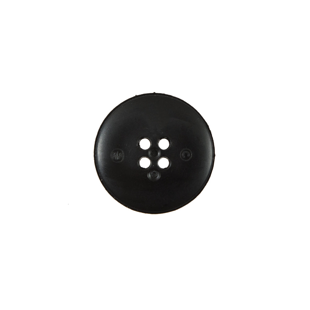 Italian Black and White Geometric Domed Button - 24L/15mm Detail