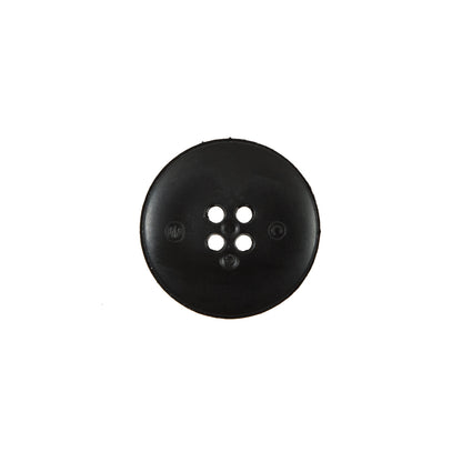 Italian Black and White Geometric Domed Button - 24L/15mm Detail