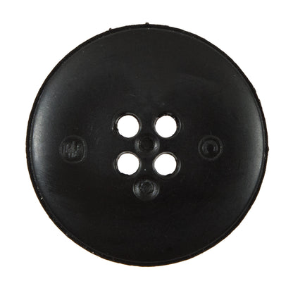Italian Black and White Geometric Domed Button - 44L/28mm Detail