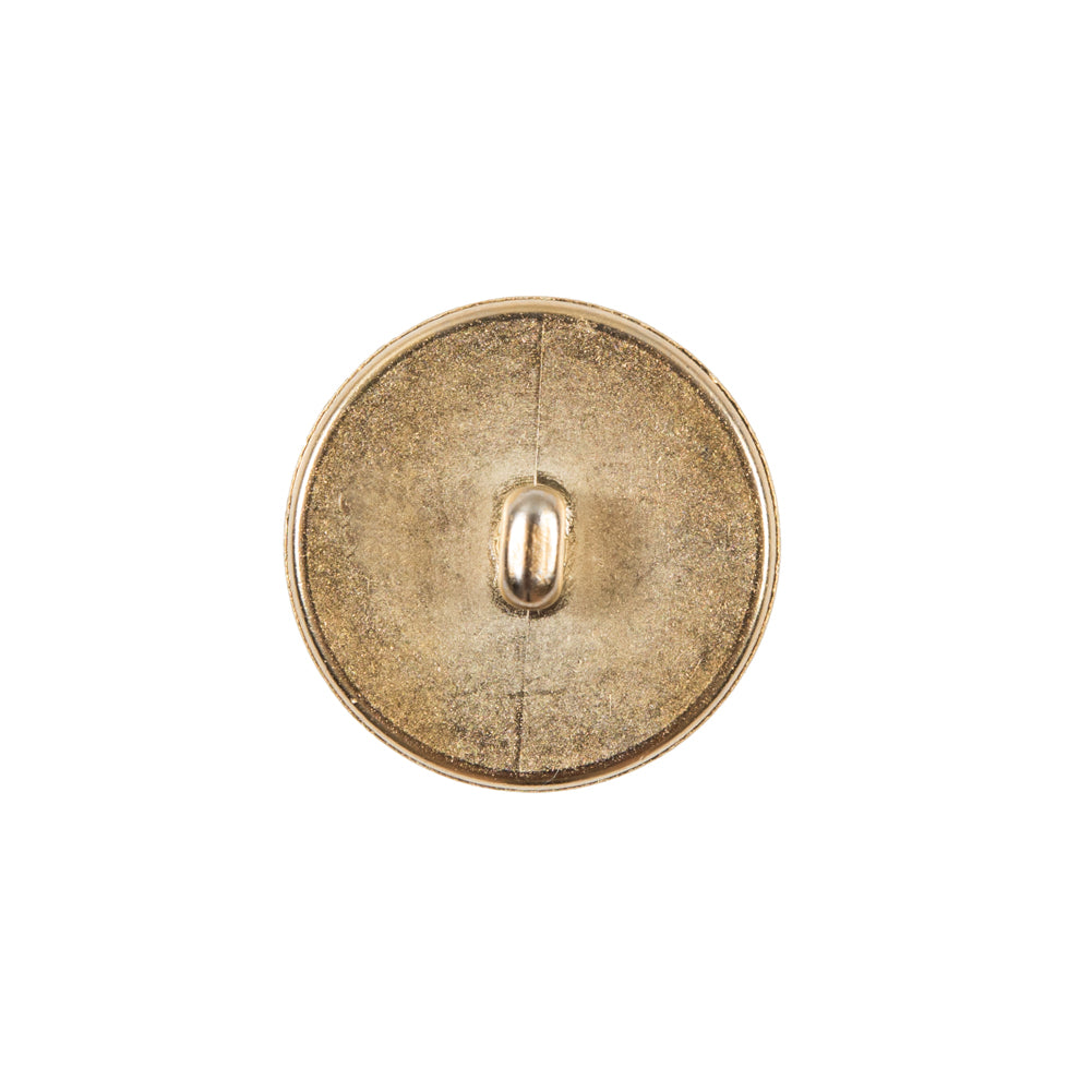 Italian Gold Domed Metal Buttom - 32L/20mm - Detail