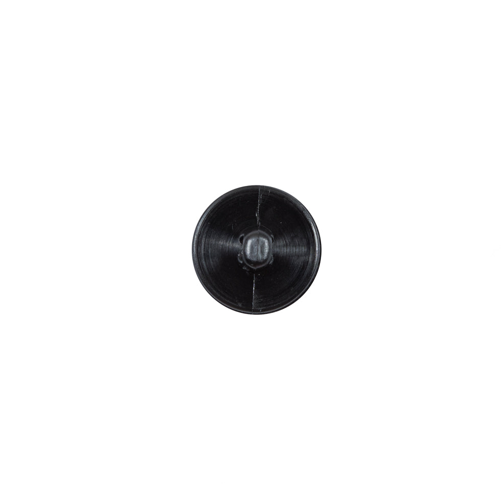 Italian Black Textured Plastic Button - 16L/10mm Detail