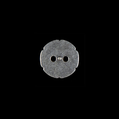 Italian Silver 2-Hole Metal Button - 20L/12mm - Detail