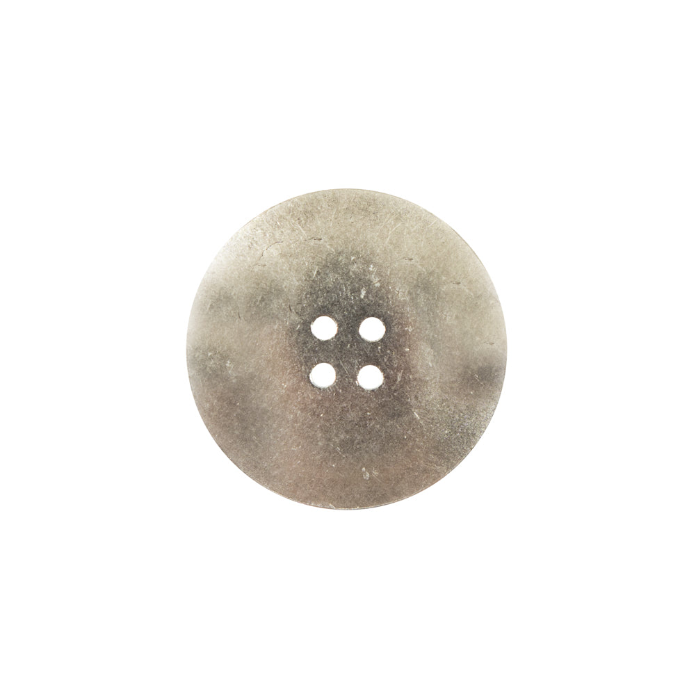 Italian Silver Spider Web Metal Button - 32L/20mm - Detail