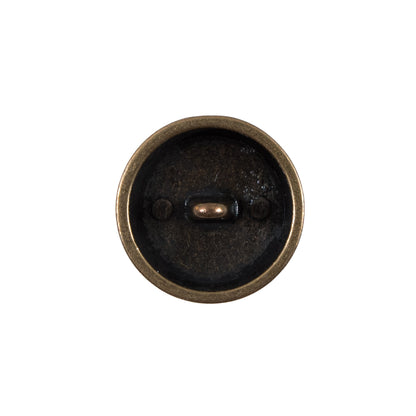 Italian Gold Perforated Metal Button - 32L/20mm - Detail